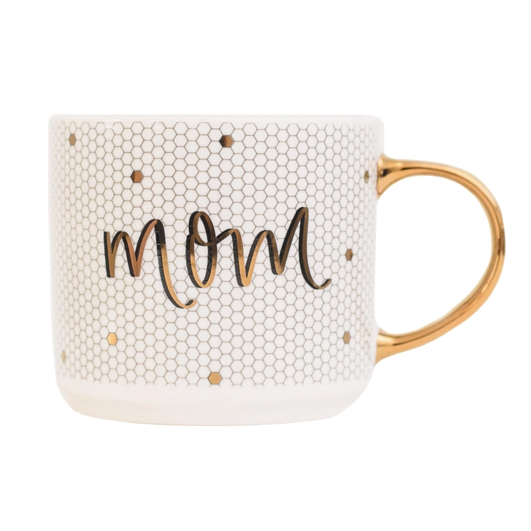 Mom Gold Tile Coffee Mug