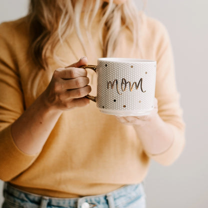 Mom Gold Tile Coffee Mug