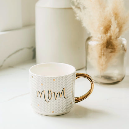 Mom Gold Tile Coffee Mug