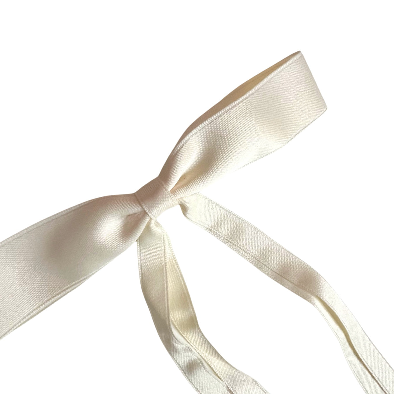 Medium Ivory Bow Hair Clip