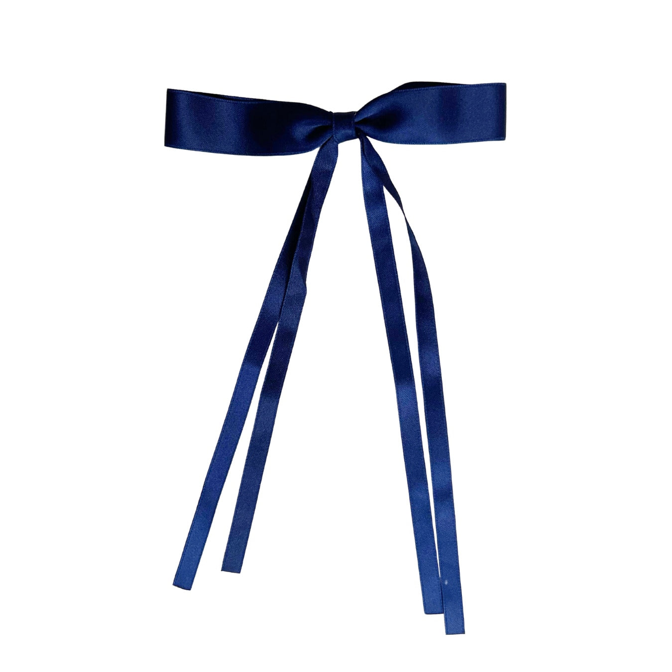 Medium Navy Blue Bow Hair Clip