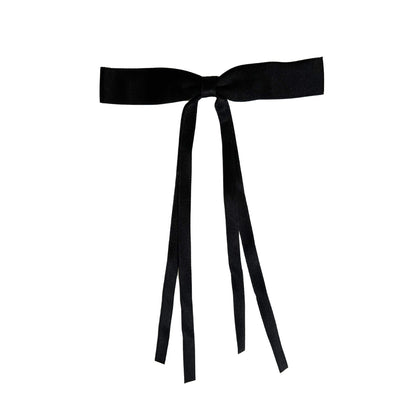 Medium Black Bow Hair Clip