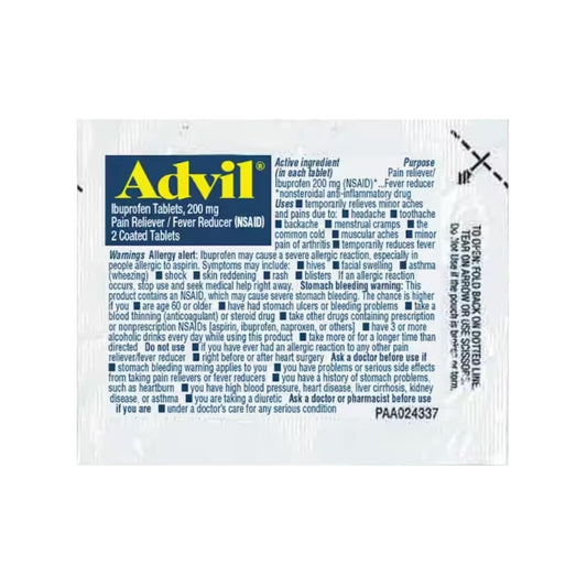 Advil Packets w/ 2 Coated Tablets