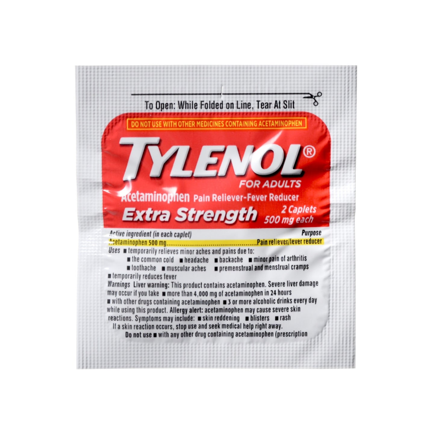 Tylenol Packets w/ 2 Caplets