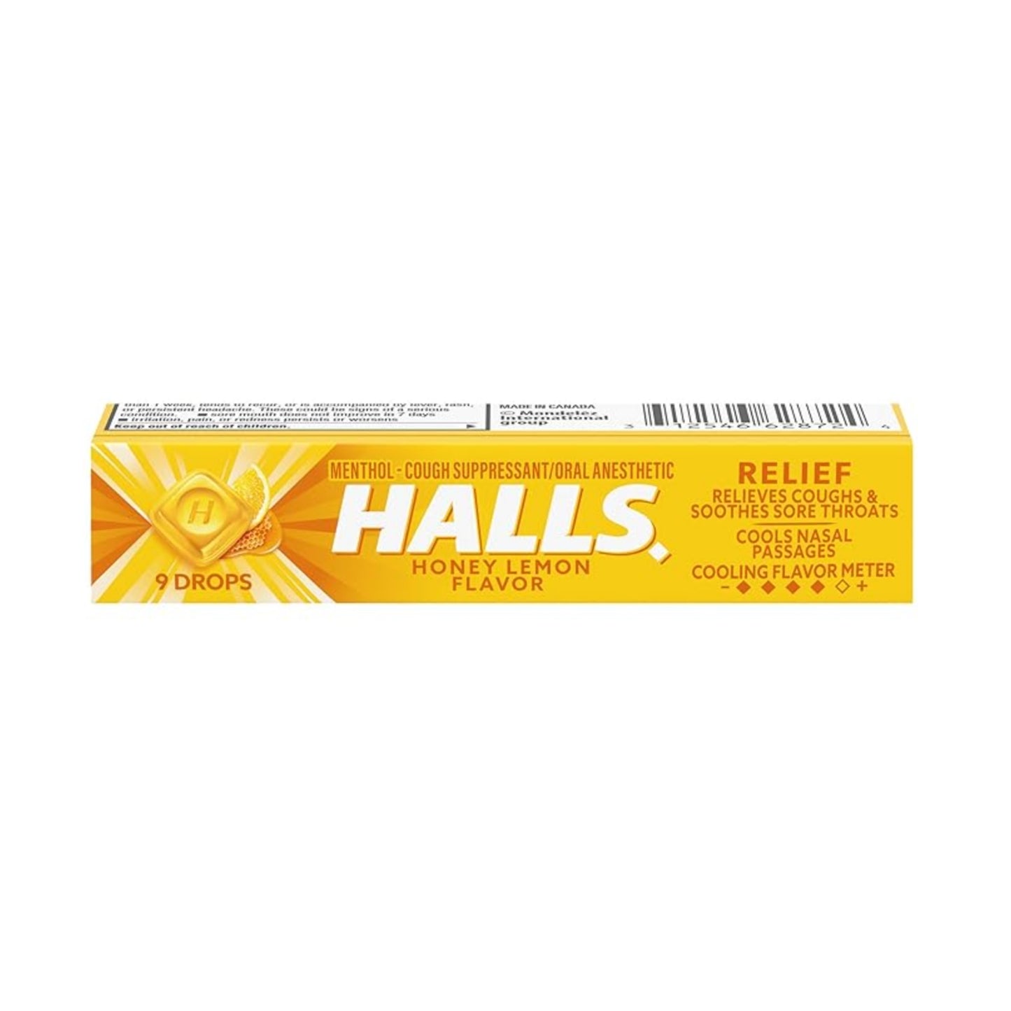 HALLS Honey Lemon Cough Drops